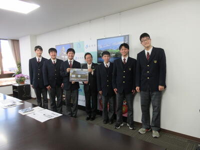 白河市長と記念撮影